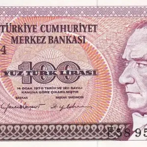 Billet Turquie 100 Turk Lirasi - Pdt Ataturk - ND (1984) - Série E - P.194b Vente Flash