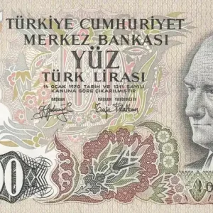 Billet Turquie 100 Turk Lirasi - Pdt Ataturk - ND (1979) - Série I - P.189b Produit De Marque
