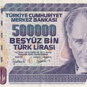 Exclusif Billet Turquie 500000 Turk Lirasi - Pdt Ataturk - ND (1998) - Série K - P.212