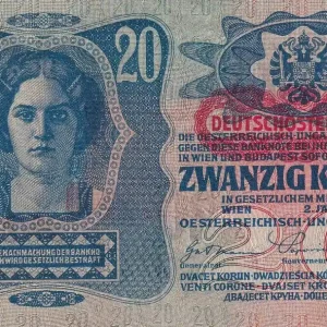 Must-Have Billet Autriche 20 Kronen - Jeune femme - Armoiries - 1913 - P.14