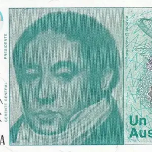 Billet Argentine 1Austral - B Rivadavia - ND(1985) - Remplacement - P.323r Must-Have