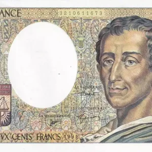 Authentique Billet France 200 Francs - Montesquieu - 1994 - Série L.161 - F.70/2.01