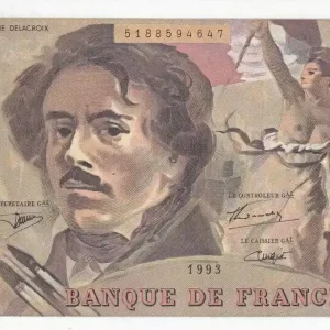 Seulement Aujourd’hui Billet France 100 Francs - Delacroix - Signé Vigier - 1993 - Série O.208 - F.69BIS.05