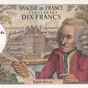 Offre Du Jour Billet France 10 Francs - Voltaire - Signé Vergnes - 03-06-1971 - Série M.677 - F.62.50