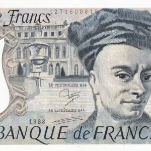 Billet France 50 Francs - Quentin de la Tour - 1988 - Série W.51 - F.67.14 Commander Vite