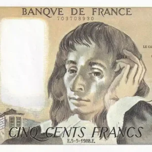 Quantité Limitée Billet France 500 Francs - Pascal - 05-05-1988 - Série N.282 - F.71.39