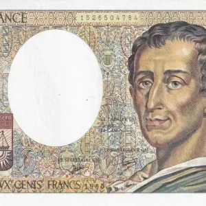 Réduction Billet France 200 Francs - Montesquieu - 1990 - Série G.077 - F.70.10a