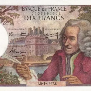 Meilleure Qualité Billet France 10 Francs - Voltaire - 05-01-1967 - Série J.282 - F.62.24