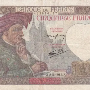 Offre Spéciale Billet France 50 Francs - Jacques Coeur - 05-02-1942 - Série F.166 - F.19.19