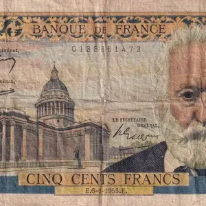 Billet France 500 Francs - Victor Hugo - 06-01-1955 - Série J.55 - F.35.04 Livraison Mondiale