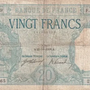 Populaire Billet France 20 Francs - Bayard - 25-10-1918 - Série F.5665 - F.11.03a