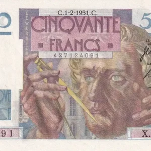Billet France 50 Francs - Le Verrier - 01-02-1951 - Série X.171 - F.20.17 Satisfait Ou Remboursé