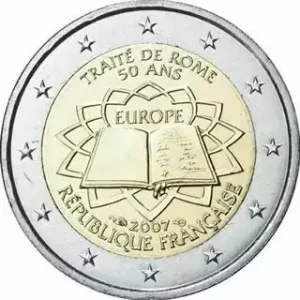 Expédition Rapide France 2 Euros Commémo. FRANCE 2007 - Traité de Rome