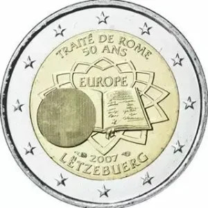 Luxembourg 2 Euros Commémo. LUXEMBOURG 2007 - Traité de Rome Remise