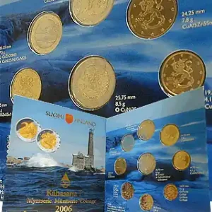Finlande Coffret BU Euro 2006 - Le phare de Bengtskär Top Qualité