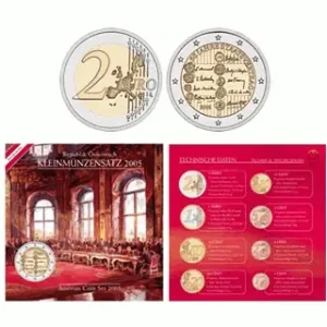 Marque Autriche Coffret BU Euro 2005 - Autriche (Traité d'Etat)