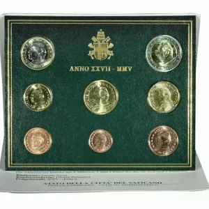 Promotion Saisonnière Vatican Coffret BU Euro VATICAN 2005 - Jean-Paul II