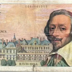 Livraison Mondiale Billet France 10 NF Richelieu - 02-07-1959 Série F.36