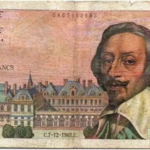 Billet France 10 NF Richelieu - 07-12-1961 Série X.187 Livraison Gratuite