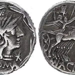 Rome Rép Denier, Marcus Acilius Balbvs Commander Vite