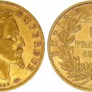 France 5 Francs Napoléon III - Tête Laurée 1867 A Pas Cher
