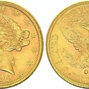 Premium USA 5 Dollars Liberty - Aigle 1886 S San Francisco