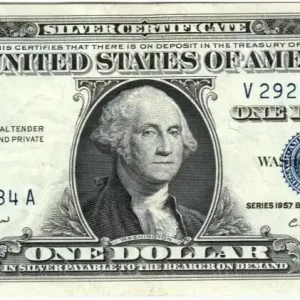 Billet USA 1 Dollar Washington - 1957 B - V 29296884 A Acheter En Ligne