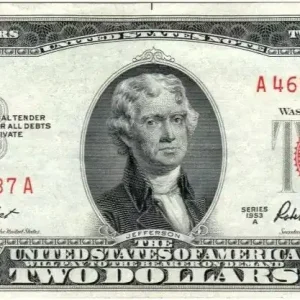 En Vogue Billet USA 2 Dollars Jefferson - Monticello - 1953 A - A 46993937 A
