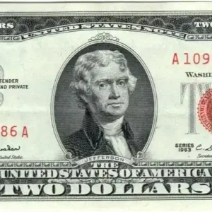 Billet USA 2 Dollars Jefferson - Monticello - 1963 - A 10915786 A Meilleur Prix