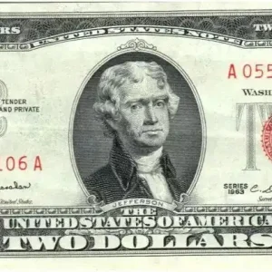 Livraison Express Billet USA 2 Dollars Jefferson - Monticello - 1963 - A 05561106 A