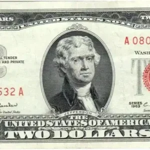 Offre Du Jour Billet USA 2 Dollars Jefferson - Monticello - 1963 - A 08045532 A