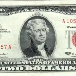Billet USA 2 Dollars Jefferson - Monticello - 1963 - A 10563857 A Produit De Marque