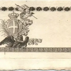 Billet Italie 50 Lire Aigle et Armoiries - 01-04-1796 - Epreuve Réduction