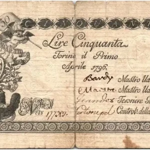 Billet Italie 50 Lire Aigle et Armoiries - 01-04-1796 - 177309 Promotion