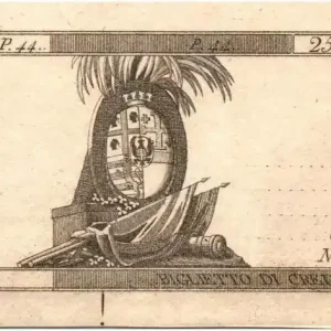 Meilleure Vente Billet Italie 25 Lire Drapeaux et armoiries (1792-1794) - Epreuve