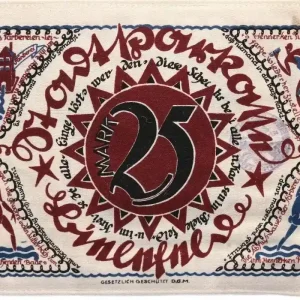 Billet Allemagne 25 Mark, Ville de Bielfeld - 1921-1922 - Billet en soie Super Prix