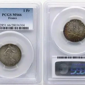 France 1 Franc Semeuse - 1898 PCGS MS 66 Exclusif