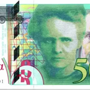 Premium Billet France 500 Francs Pierre et Marie Curie - Radium en haut - 1994