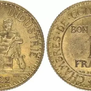 Haute Qualité France 1 Franc Chambre de Commerce - 1922