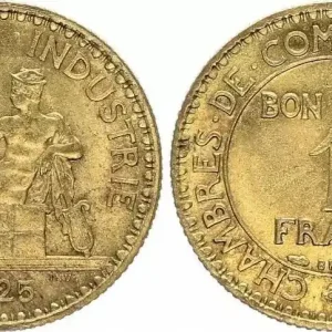 France 1 Franc Chambre de Commerce - 1925 Nouvelle Collection