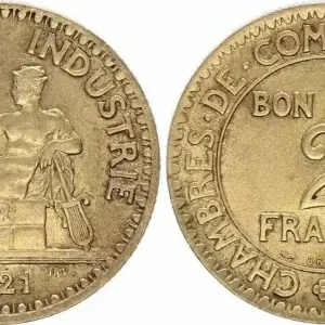 France 2 Francs Chambre de Commerce -1921 Meilleur Choix