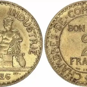 France 2 Francs Chambre de Commerce -1926 Prix Cassé