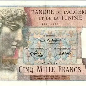 Premium Billet Algérie 5000 Francs Apollon - Arc de Trajan - 29-12-1950