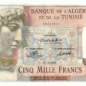 Billet Algérie 5000 Francs Apollon - Arc de Trajan - 27-03-1951 Livraison Express