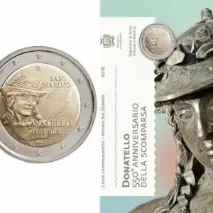 Saint-Marin 2 Euro Donatello - 2016 Coincard Populaire