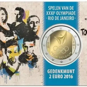 Artisanat Belgique 2 Euro JO de Rio - 2016 Coincard