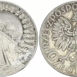 Achetez Aujourd’hui Pologne 10 Zlotych - 1933 - Reine Jadwiga- TTB