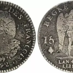 France 15 Sols Louis XVI - Génie - 1792 A Édition Limitée