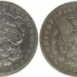 USA 1 Dollar Morgan - Aigle 1885 Fait Main