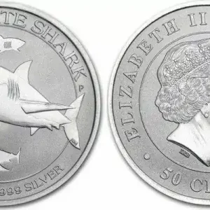 Australie 50 Cents Elisabeth II - Requin Tigre 1/2 Once Argent 2016 Promotion